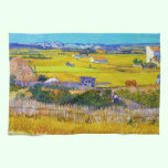 Harvest Landscape with Blue Cart Vincent Van Gogh kitchen towels