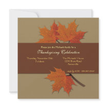 Harvest Leaves Invitation