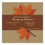 Harvest Leaves Invitation