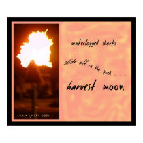 HARVEST MOON HAIKU ART PRINT