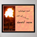 HARVEST MOON HAIKU ART PRINT