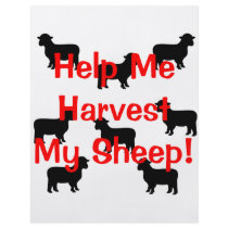 Harvest my sheep custom flyer
