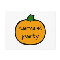 Harvest Party Postcard by solitarychele Harvest Party Postcard