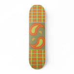 Harvest Plaid &amp; Paisley Board Skate Board Deck