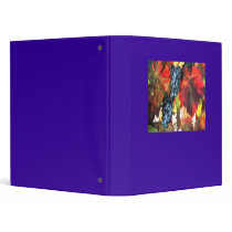 Harvest Time Grapes and Leaves 3 Ring Binder