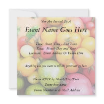 Harvest Time - Tomatoes! Custom Invitations