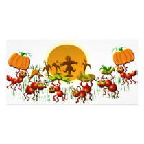 harvesting ants photo greeting card