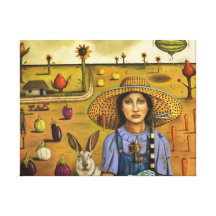 Harvey and the Eccentric Farmer Stretched Canvas Prints