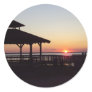Harvey Cedars and Painting of beach 007 Sticker