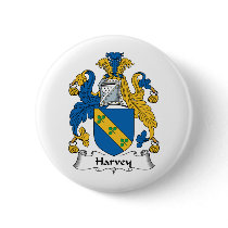 Harvey Family Crest buttons by coatsofarms Harvey Family Crest buttons