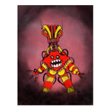 Harvey the heavy pit bot postcard