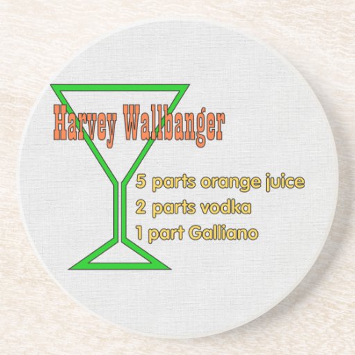 Harvey Wallbangers Drink Coaster