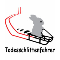 Hase Todesschlittenfahrer icon t-shirts