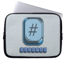 Hashtag Laptop Computer Sleeves