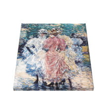 Hassam's Conversation on the Avenue" - Stretched Canvas Print