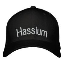 Hassium embroidered hats