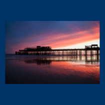 Hastings Pier Sunset posters