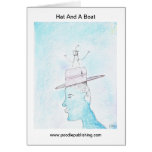 Hat And A Boat Greeting Cards
