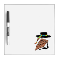 hat black pan flute ribbon music design.png Dry-Erase whiteboards