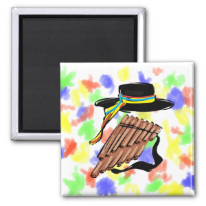hat black pan flute ribbon music design.png magnets