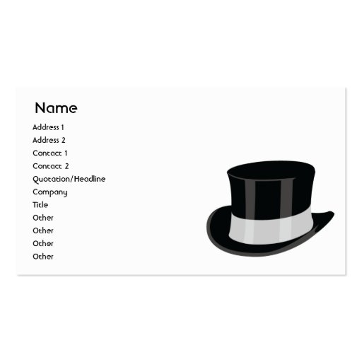 Hat - Business Business Card