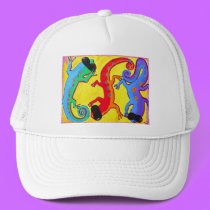 Hat - Cap-Carribean Lizards in Sunglasses