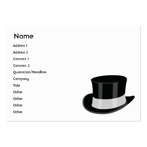 Hat - Chubby Business Card Template