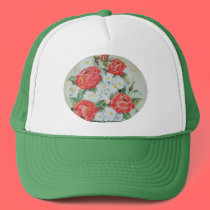 Hat Daisies and Roses by irenemaria Hat Daisies and Roses