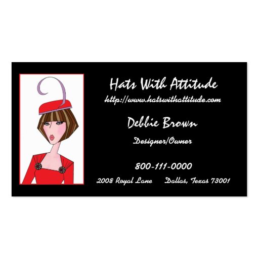 Hat Designer/ Millinery Business Cards