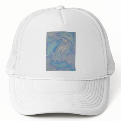 Hat -Happy Dolphins by rlwinkelmann