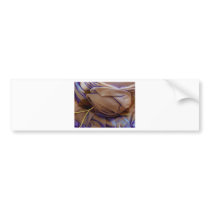 Hat Image In Bronze With Violet Lace Bumper Stickers