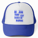 HAT JEANS SHADES SCARF SNEAKERS AND HEADPHONES