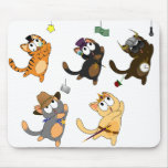 Hat Kitties Pad Mousepad