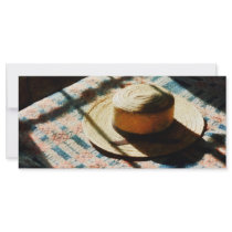 Hat on Bed Personalized Rack Card