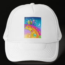 Hat - Retro Pop Art Sixties Sky