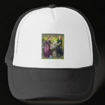Hat: Rossetti - Dante's Vision of Rachel & Leah by Aquavel Hat: Rossetti - Dante's Vision of Rachel & Leah