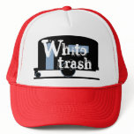 Hat Travel Trailer Drinking Cap White Trash