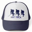 HAT TRICK BLUE by Drop_The_Puck HAT TRICK BLUE