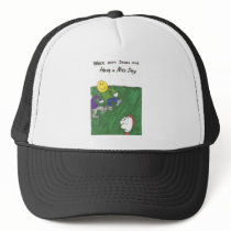 Hat with animated funny church sayings by psnyder62546 Hat with animated funny church sayings
