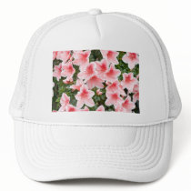 Hat with Azalea Flower Blossoms