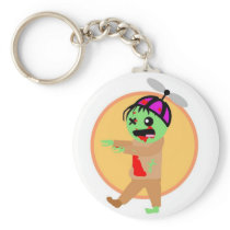 Hat Zombie Keychain