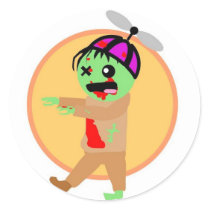 Hat Zombie Stickers