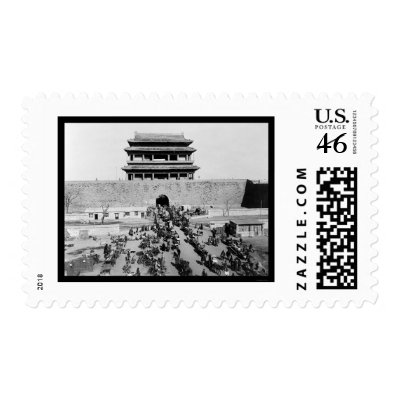 Hata Men Gate, Peking, China 1909 Postage by lc_vintagephotos
