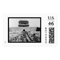 Hata Men Gate, Peking, China 1909 postage by lc_vintagephotos Hata Men Gate, Peking, China 1909 postage