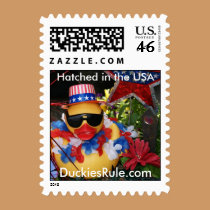 Hatched in the USA (Small Vertical) stamps