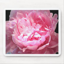 Hatched Pink Peony Mouse Mat