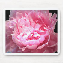 Hatched Pink Peony Mouse Mat
