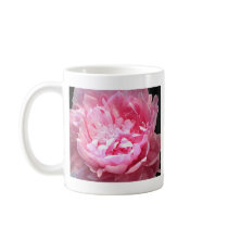 Hatched Pink Peony Mugs