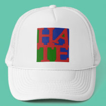 HATE Anti Valentine Design hats