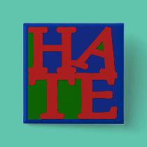 HATE Anti Valentine Design buttons